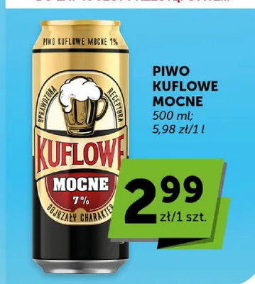 Piwo Kuflowe Mocne 7% promocja w Groszek