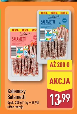 Kabanosy Salametti Klassik Landbeck promocja w Aldi