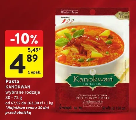 Pasta kanokwan wybrane rodzaje promocja w Intermarche