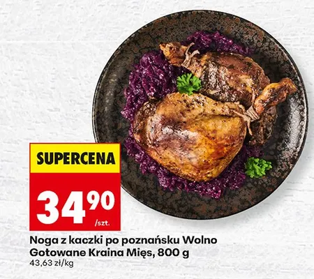 Noga z kaczki po poznańsku Wolno Gotowane Kraina Mięs promocja w Biedronka