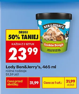 Lody w kubeczku 465 ml, różne rodzaje promocja w Biedronka