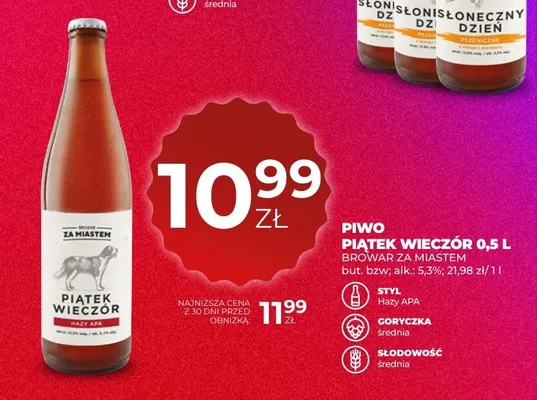 Piwo Piątek Wieczór Browar Za Miastem promocja w Duży Ben