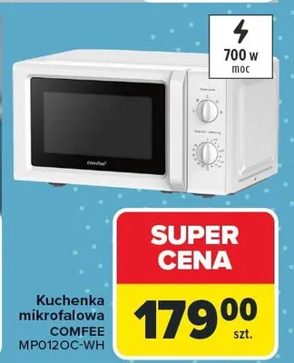 Kuchenka mikrofalowa COMFEE MP0120C-WH promocja w Carrefour