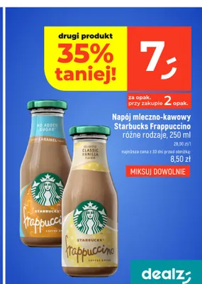 Napój mleczno-kawowy Starbucks Frappuccino Vanilla promocja w Dealz