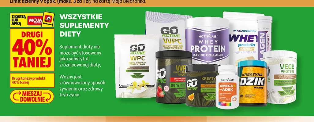 Kreatyna Dzik mango promocja w Biedronka