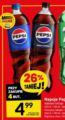 Napój gazowany Pepsi Zero Cukru promocja w Twój Market