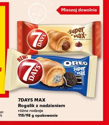 Rogalik z nadzieniem Oreo 7Days Super Max promocja w Kaufland