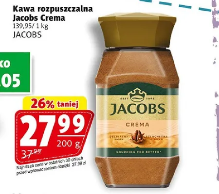 Kawa rozpuszczalna Jacobs Crema promocja w Prim Market