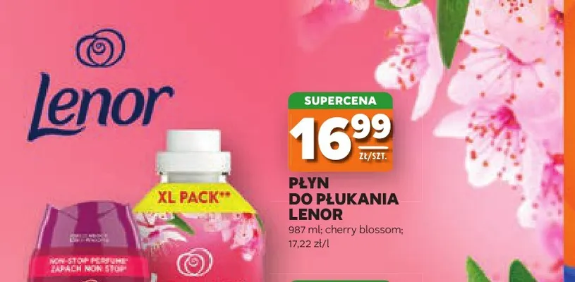Płyn do płukania Lenor cherry blossom promocja w Stokrotka