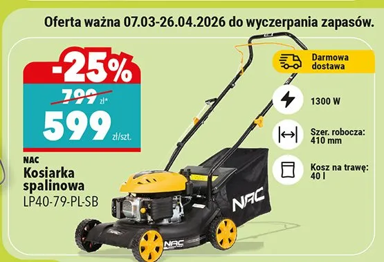 Kosiarka spalinowa LP40-79-PI-SB promocja w Biedronka