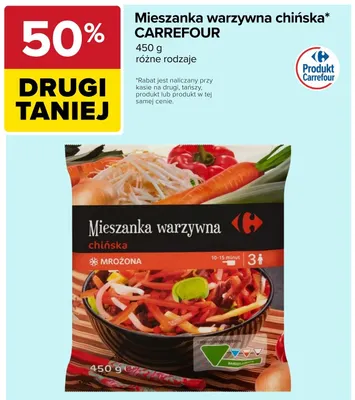 Mieszanka warzywna chińska Carrefour promocja w Carrefour
