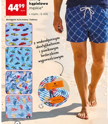 Szorty kąpielowe męskie Pierre Cardin promocja w Biedronka