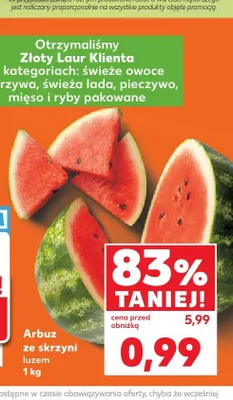 Arbuz ze skrzyni promocja w Kaufland