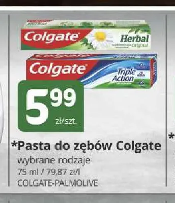 Pasta do zębów Colgate Triple Action promocja w Marketvita