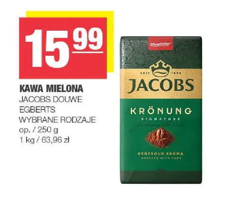 Kawa mielona Jacobs Krönung promocja w SPAR