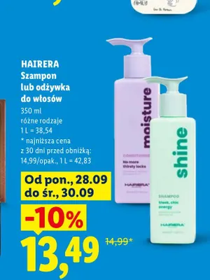 Odżywka do włosów Hairera promocja w Lidl