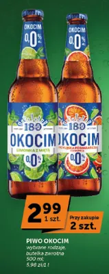 Piwo bezalkoholowe Okocim Limonka z Miętą promocja w Groszek