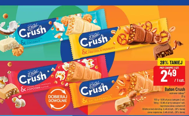 Baton Crush E.Wedel promocja w POLOmarket