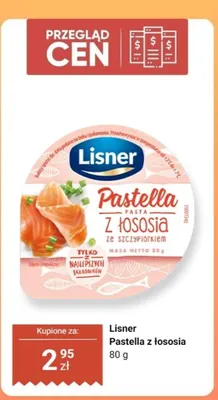 Pasta z łososia ze szczypiorkiem Lisner Pastella promocja w Dino