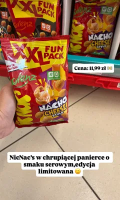 Orzeszki w chrupiącej panierce Lorenz NicNac's Nacho Cheese Style promocja w Dino