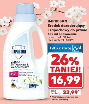 Środek dezodorujący i zapachowy do prania promocja w Kaufland