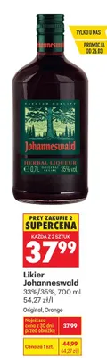 Likier Johanneswald Original, Orange promocja w Biedronka