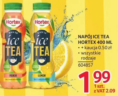 Napój Ice Tea Hortex promocja w Selgros