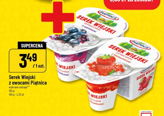 Serek Wiejski z truskawkami Piątnica promocja w POLOmarket