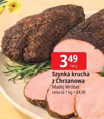Szynka krucha z chrzanowa promocja w Leclerc