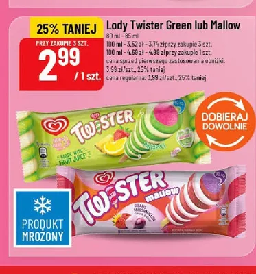 Lody Twister Mallow promocja w POLOmarket