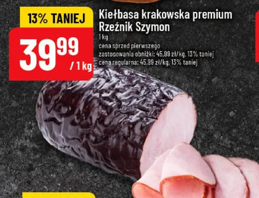 Kiełbasa krakowska premium promocja w POLOmarket