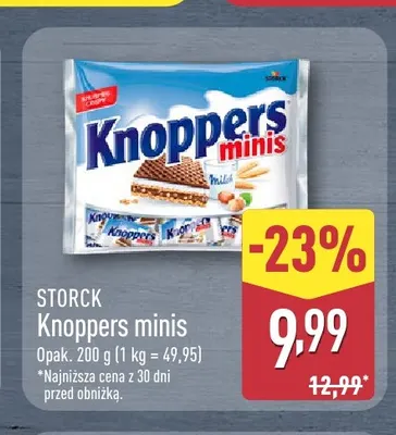 Wafle Knoppers minis promocja w Aldi