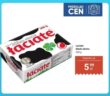 Masło ekstra Łaciate promocja w Dino