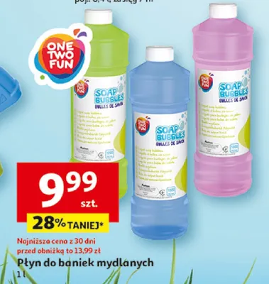 Płyn do baniek mydlanych promocja w Auchan