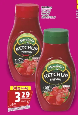 Ketchup łagodny Mondello promocja w Prim Market