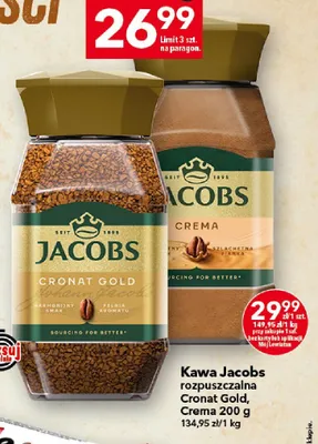 Kawa rozpuszczalna Jacobs Crema promocja w LEWIATAN