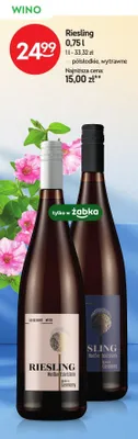 Wino Riesling Weißer Edelstein półsłodkie promocja w Żabka