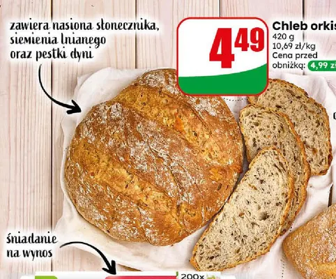 Chleb orkiszowy promocja w Dino