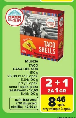 Muszle Taco Casa Del Sur promocja w Carrefour Market