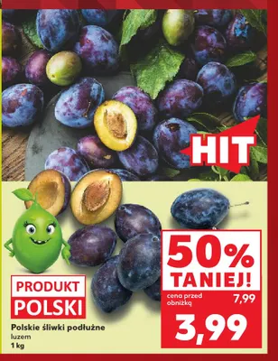Śliwki polskie podłużne promocja w Kaufland