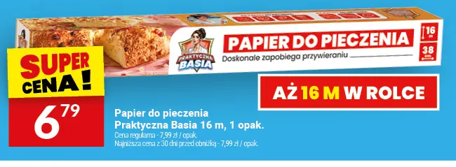 Papier do pieczenia Praktyczna Basia 16 m promocja w Twój Market