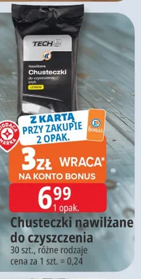 Chusteczki nawilżane do czyszczenia Tech9 30szt. promocja w Leclerc