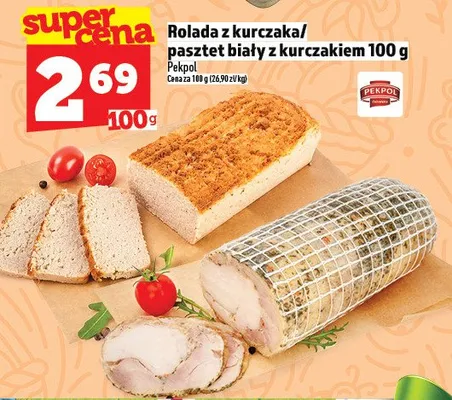 Rolada z kurczaka / pasztet biały z kurczakiem 100 g promocja w TOPAZ