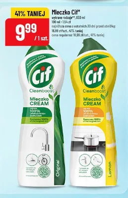 Mleczko do czyszczenia Cif Cream Lemon promocja w POLOmarket