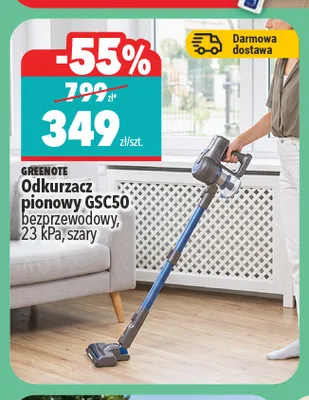 Odkurzacz pionowy bezprzewodowy Greenote GSC50 promocja w Biedronka Home