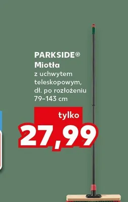 Miotła z uchwytem teleskopowym PARKSIDE dł. po rozłożeniu 79-143 cm promocja w Kaufland