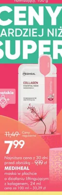 Maska w płachcie Mediheal Collagen Essential Mask promocja w Super-Pharm