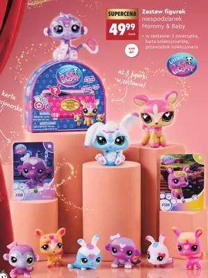 Zestaw figurek niespodzianek Mommy & Baby Littlest Pet Shop promocja w Biedronka