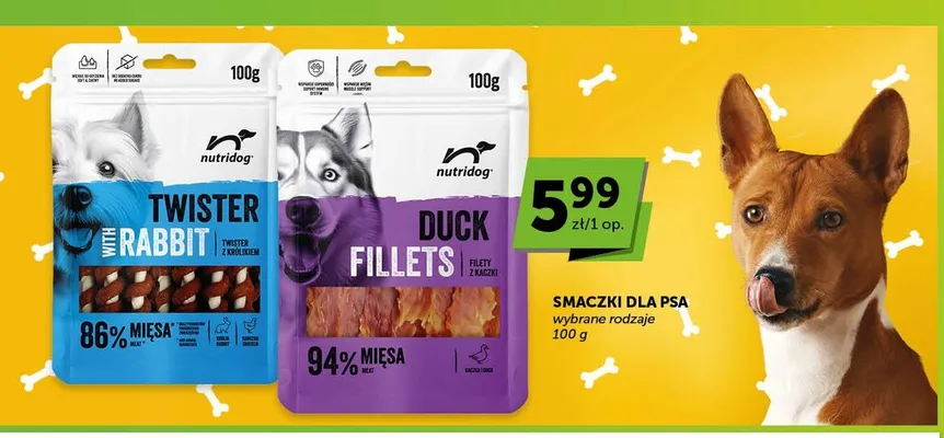 Smaczki dla psa Nutridog Duck Fillets promocja w ABC