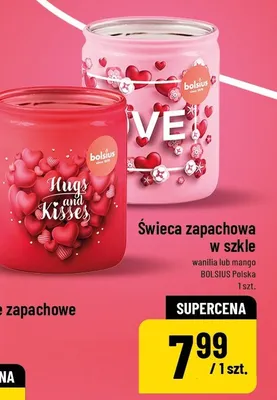 Świeca zapachowa w szkle wanilia Bolsius promocja w POLOmarket